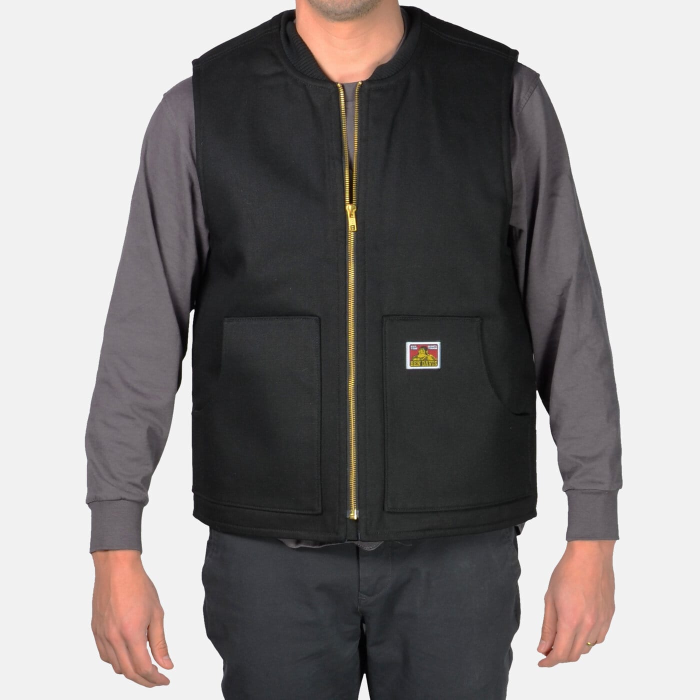 Lined Vest - Black