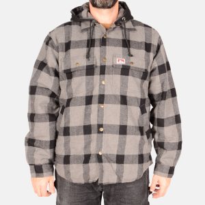 Flannel Jacket - Black/Grey
