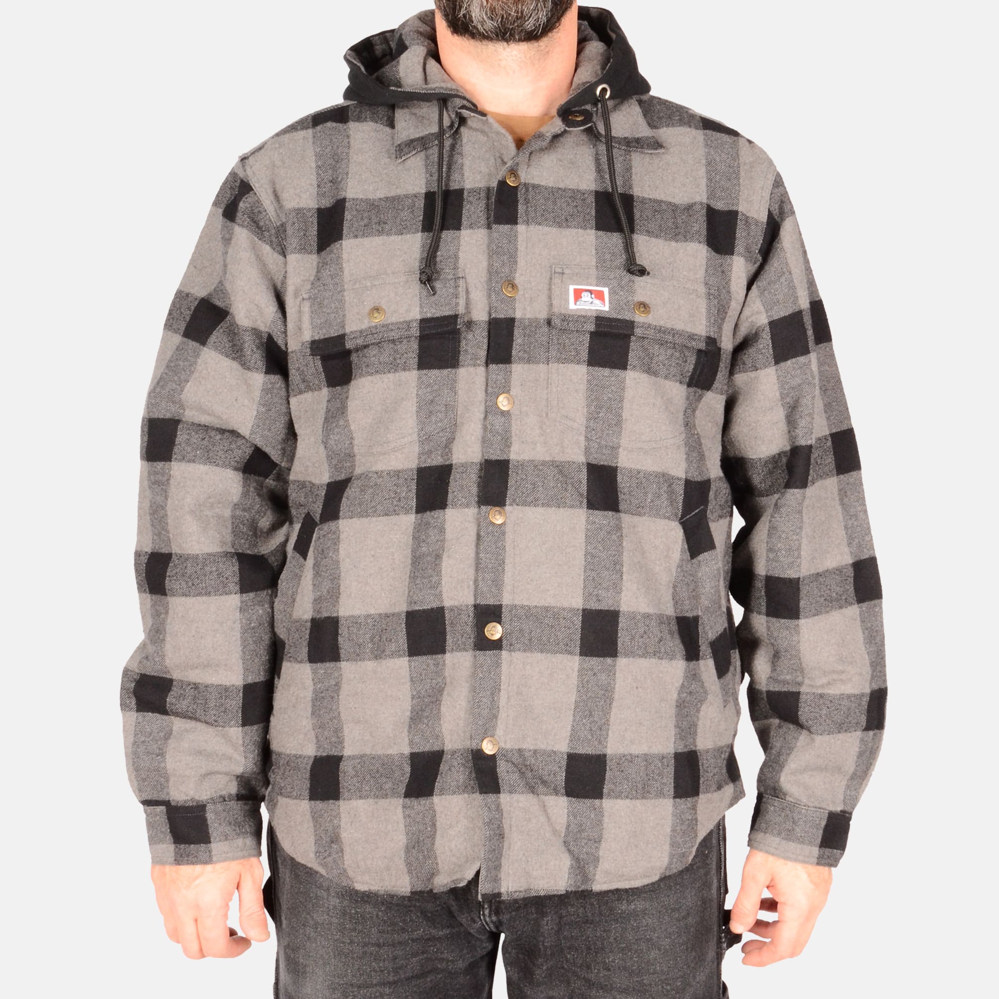 Flannel Jacket - Black/Grey
