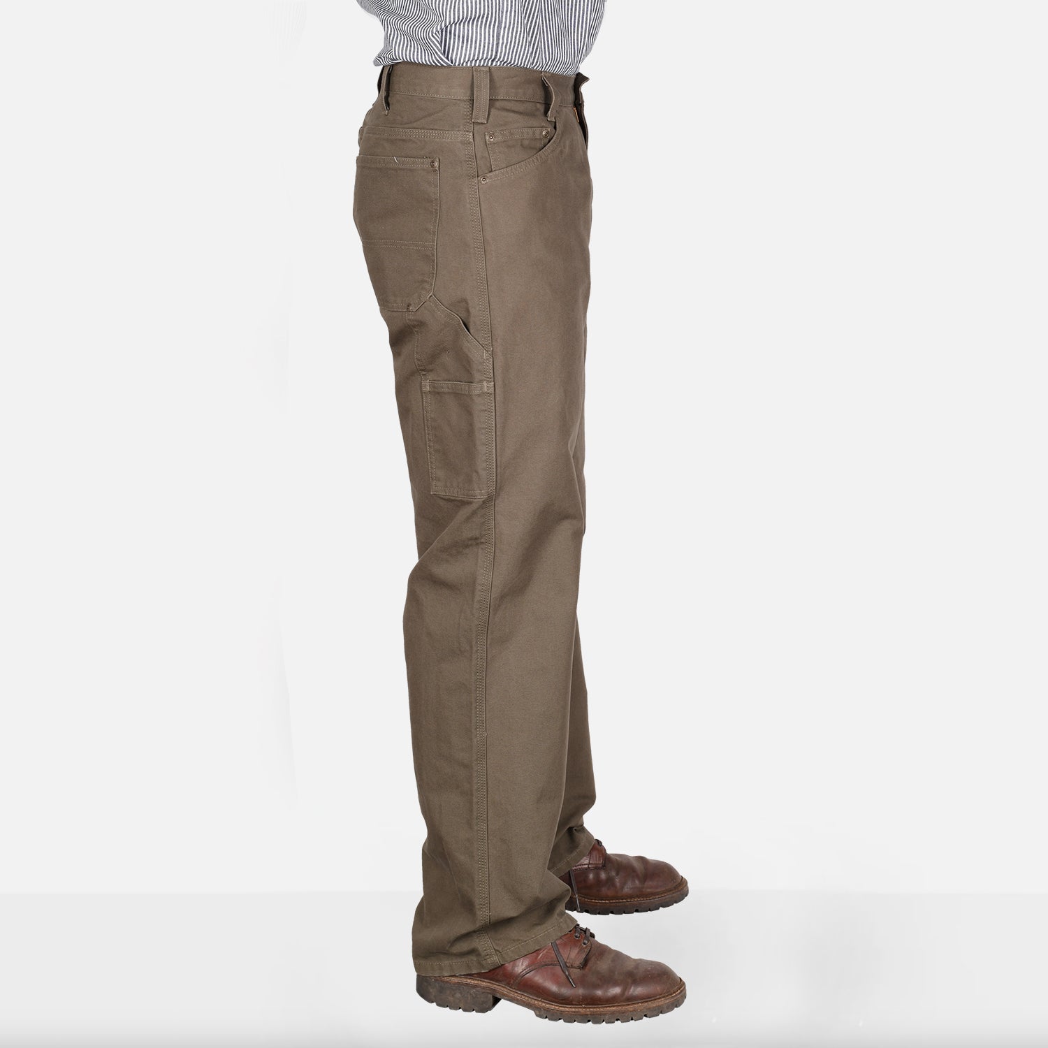 Canvas Carpenter Pants - Olive - Image 4